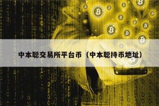 中本聪交易所平台币（中本聪持币地址）